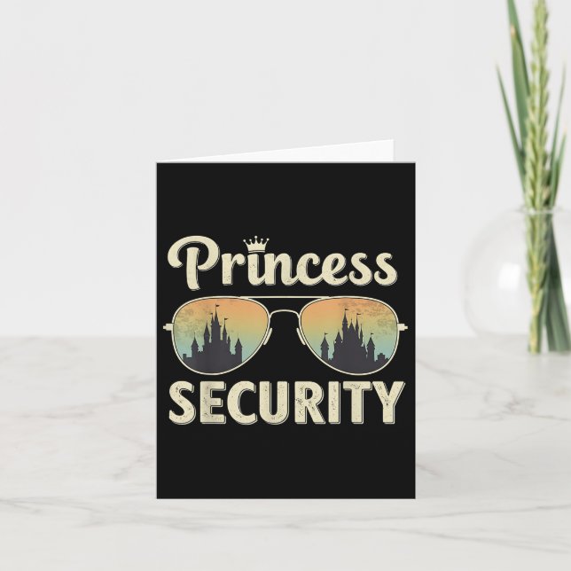 Princess Security Protection Retro Castle Matching Card (Front)
