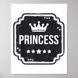 Princess Security Team Dad Mom Birthday Party Poster