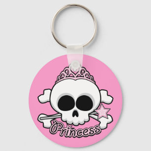Princess Skull Key Ring