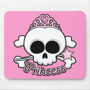Princess Skull Mouse Pad