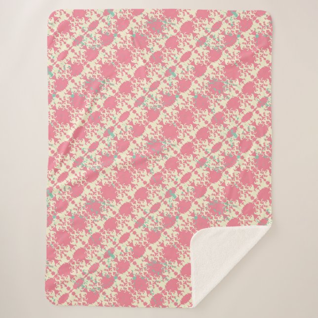 Princess Splatter Pattern Sherpa Blanket (Front)
