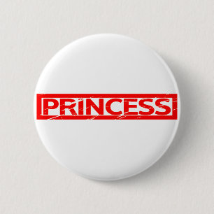Princess Stamp 6 Cm Round Badge