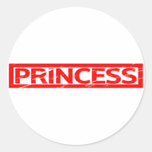 Princess Stamp Classic Round Sticker