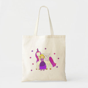 Princess Star Unicorn Tote Bag