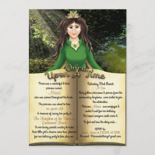 Princess Storybook Birthday Invitations