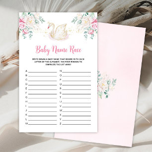 Princess Swan Baby Name Race game