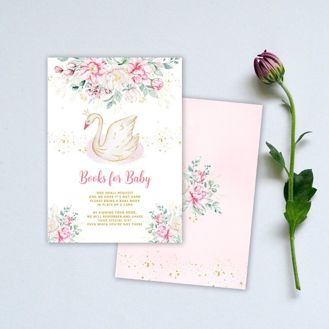 Princess Swan Books for Baby Enclosure Card (Creator Uploaded)
