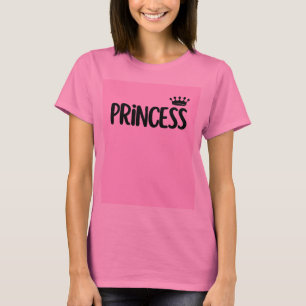 Princess T-Shirt   Pink Cute Crown Tee   Girly