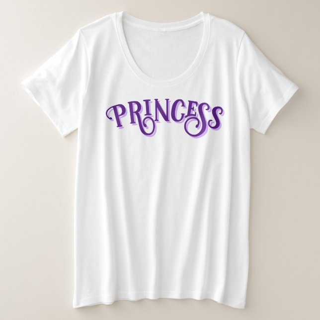Princess T-Shirt Plus Size T-Shirt (Design Front)