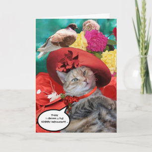 PRINCESS TATUS CAT AND PIGEON Father's Day Card