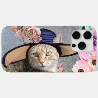 PRINCESS TATUS /ELEGANT CAT,BIG DIVA HAT AND ROSES iPhone 15 PRO MAX CASE
