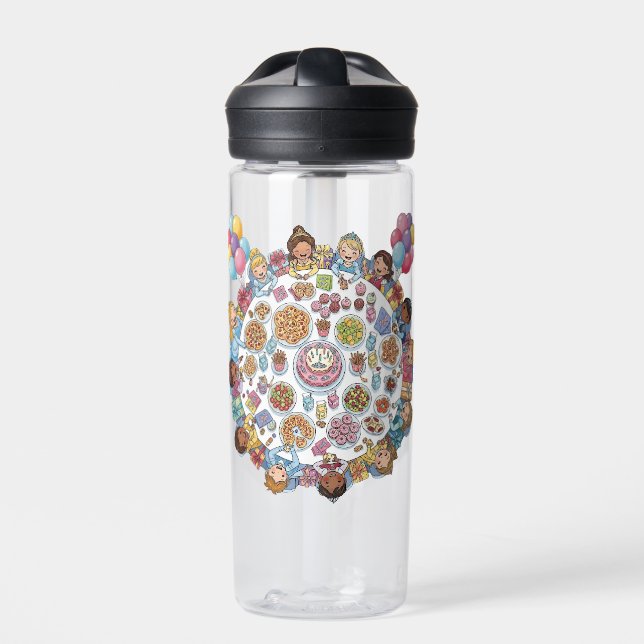 Princess Themed Costume Party Water Bottle (Front)