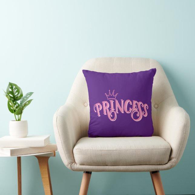 Princess Throw Pillow (Chair)