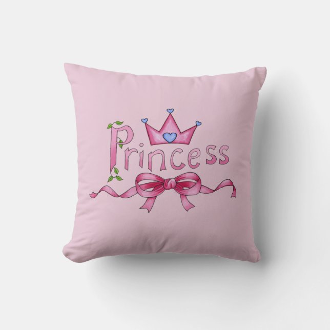 Princess Throw Pillow (Front)