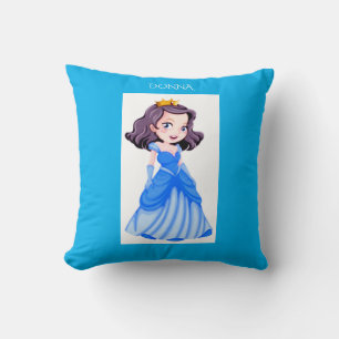 Princess throw pillow. Personalised name. Cushion