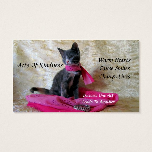 Princess Tiana's Random Acts of Kindness Cards (Back)