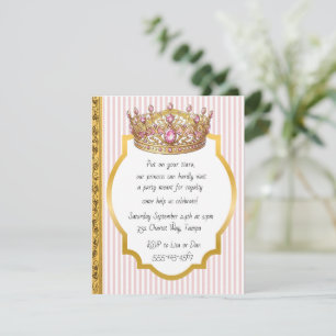 Princess Tiara Birthday Digital Download Invites