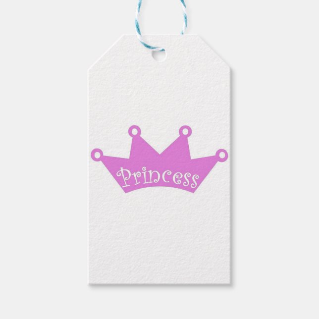 Princess Tiara Crown Gift Tags (Front)
