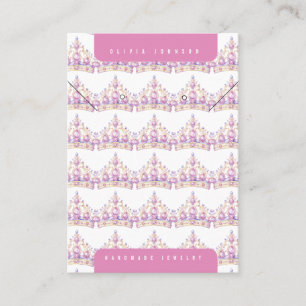 Princess Tiara Handmade DIY Jewellery Display Card
