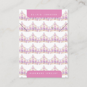 Princess Tiara Handmade DIY Jewelry Display Card