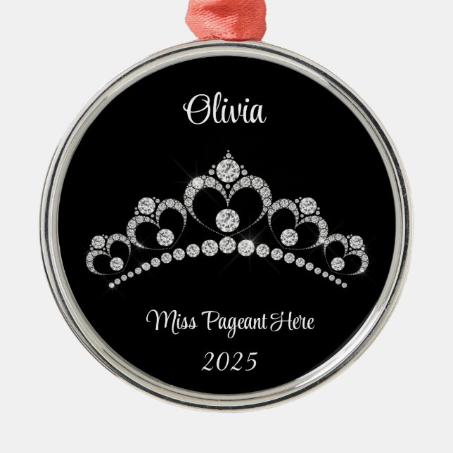 Princess tiara Tree Ornament (Front)