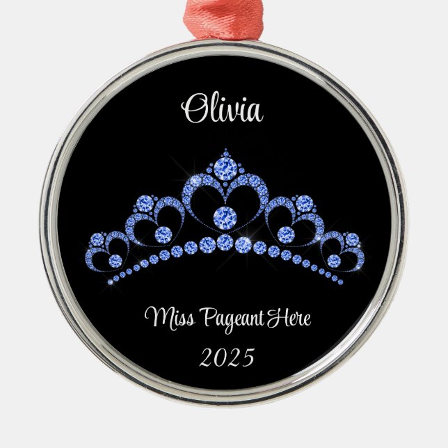 Princess tiara Tree Ornament (Front)