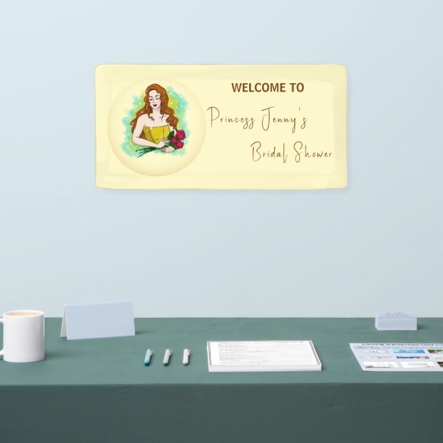 Princess To Queen Bridal Shower Banner (Tradeshow)