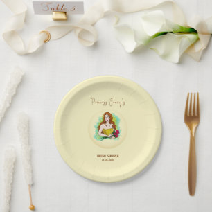 Princess To Queen Bridal Shower Paper Plate