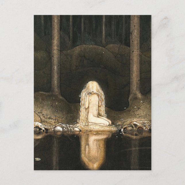 Princess Tuvstarr gazing at her reflection Postcard (Front)