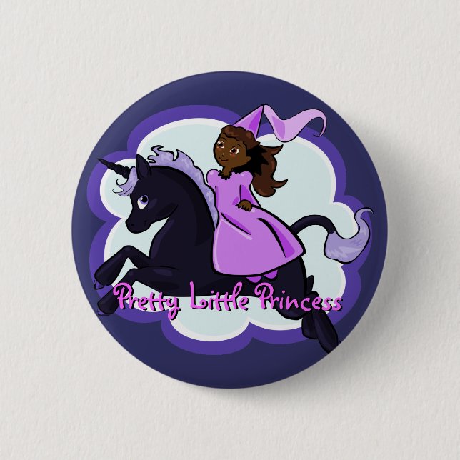 Princess & Unicorn Button (Front)