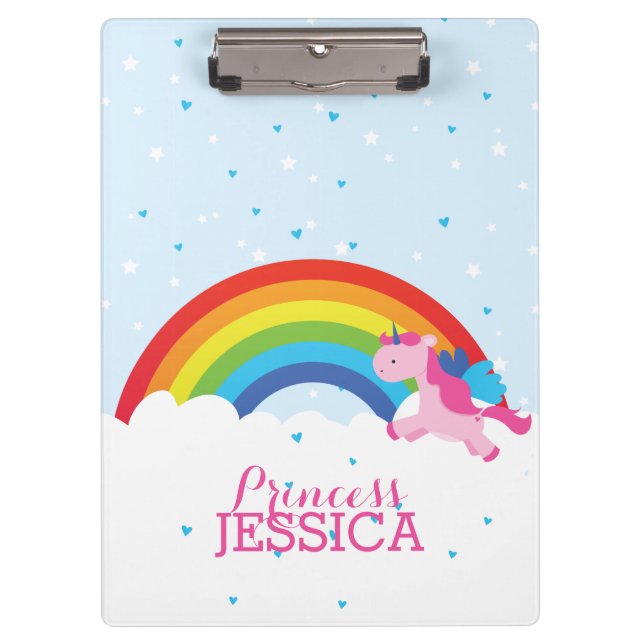 Princess Unicorn Clipboard (Front)