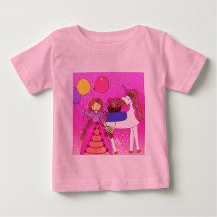 Princess & Unicorn Party Baby Top & T-Shirt
