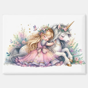 Princess Unicorn Pastel Fairytale Fantasy Magnet