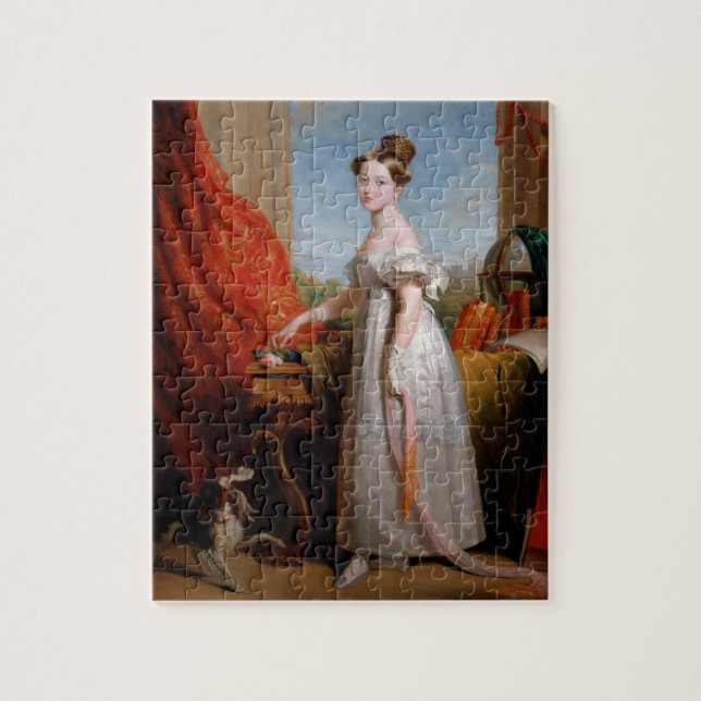 Princess Victoria and her dog Jigsaw Puzzle (Vertical)