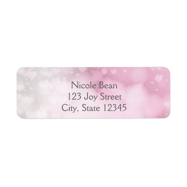 Princess Wand & Crown Silver Pink Address Labels (Front)