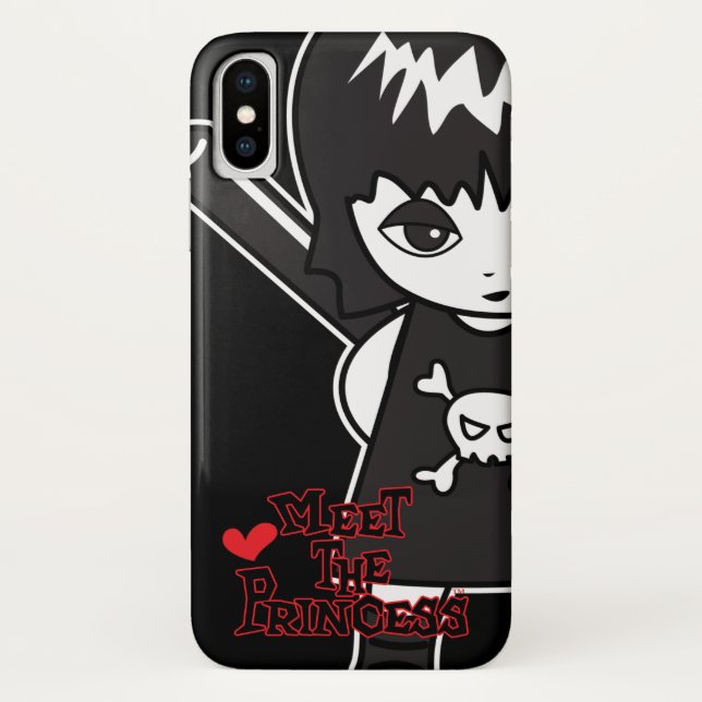 Princess Warning Case-Mate iPhone Case (Back)