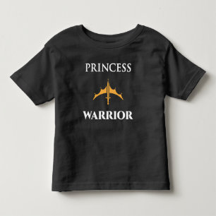 Princess Warrior Toddler Girls Dark Shirt