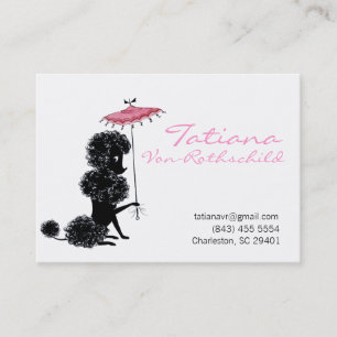 * Princess White/Blue Crown - Calling Card *