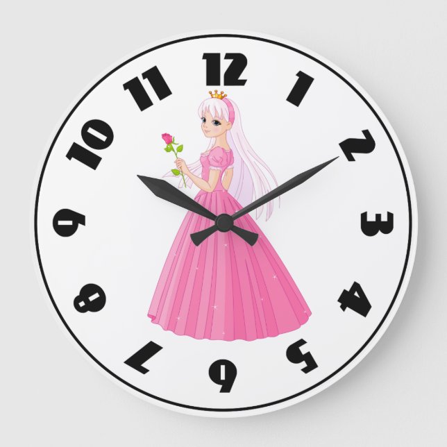 Princess With A Rose Clock (Front)