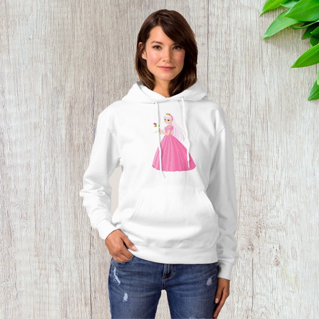 Princess With A Rose Womens Hoodie (Creator Uploaded)