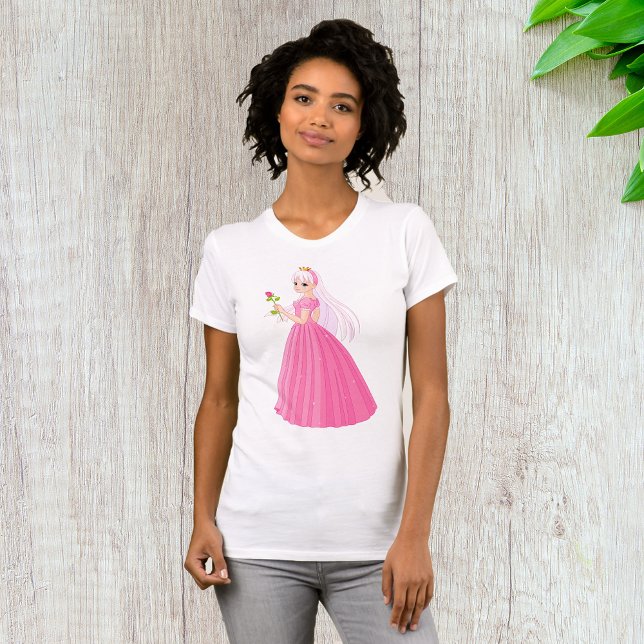 Princess With A Rose Womens T-Shirt (Creator Uploaded)