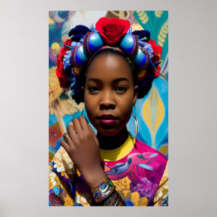 Princess with bold bracelet poster