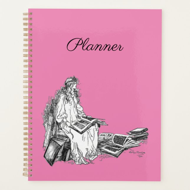 Princess with Books Planner (Front)