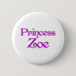 Princess Zoe 6 Cm Round Badge