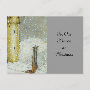 Princessa by Snowy Castle Holiday Postcard