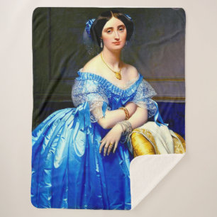 Princesse de Broglie Sherpa Blanket