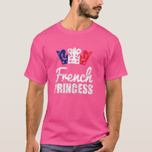 Princesse French Princess France Flag Pride Gift F T-Shirt