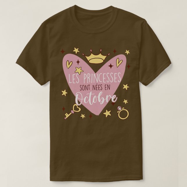 Princesses Are Born In FebruaryT-Shirt T-Shirt (Design Front)