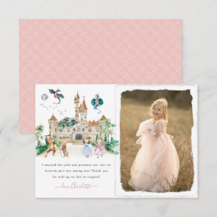 Princesses, Knights & Dragons Fairy Tale Thank You Card