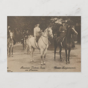 Princesses riding horse sidesaddle #056SS Postcard